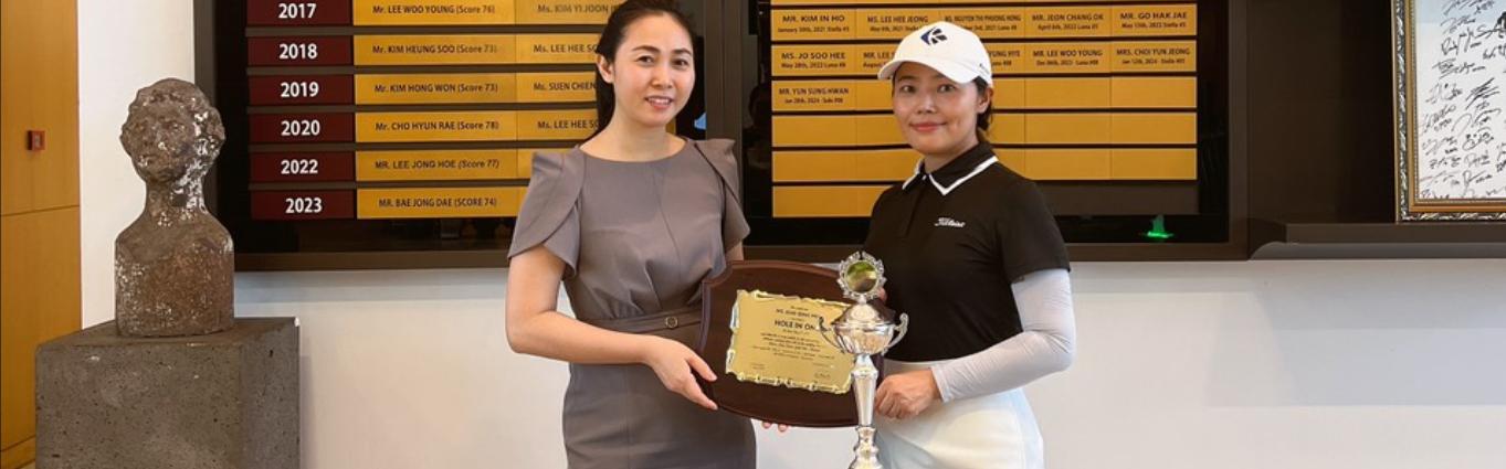 MS. GUO QING HUA  On Wed, May 8th 2024 Luna 5 - Par3 Distance 119 Yards Iron #8