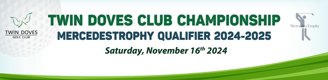 WELCOME ALL MEMBERS TO TWIN DOVES CLUB CHAMPIONSHIP 2024