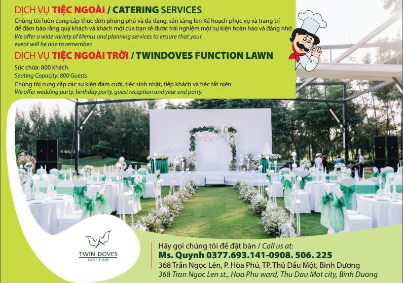 Promotion - TWIN DOVES FUNCTION LAWN