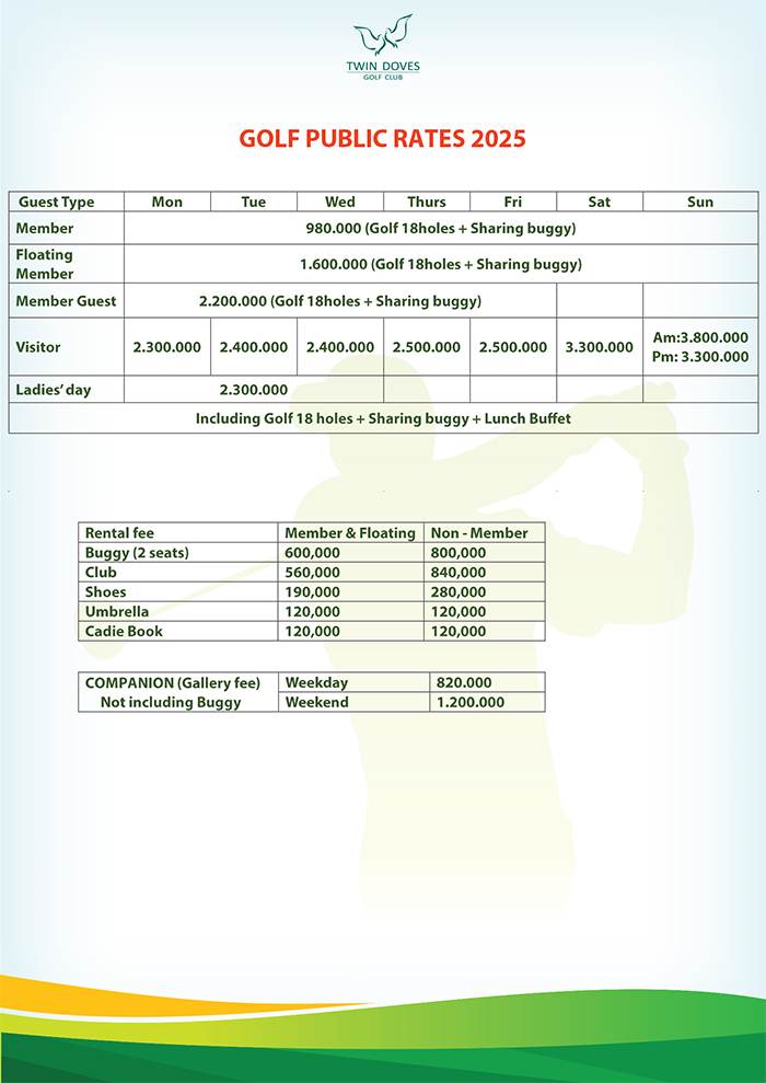 Golf Fee