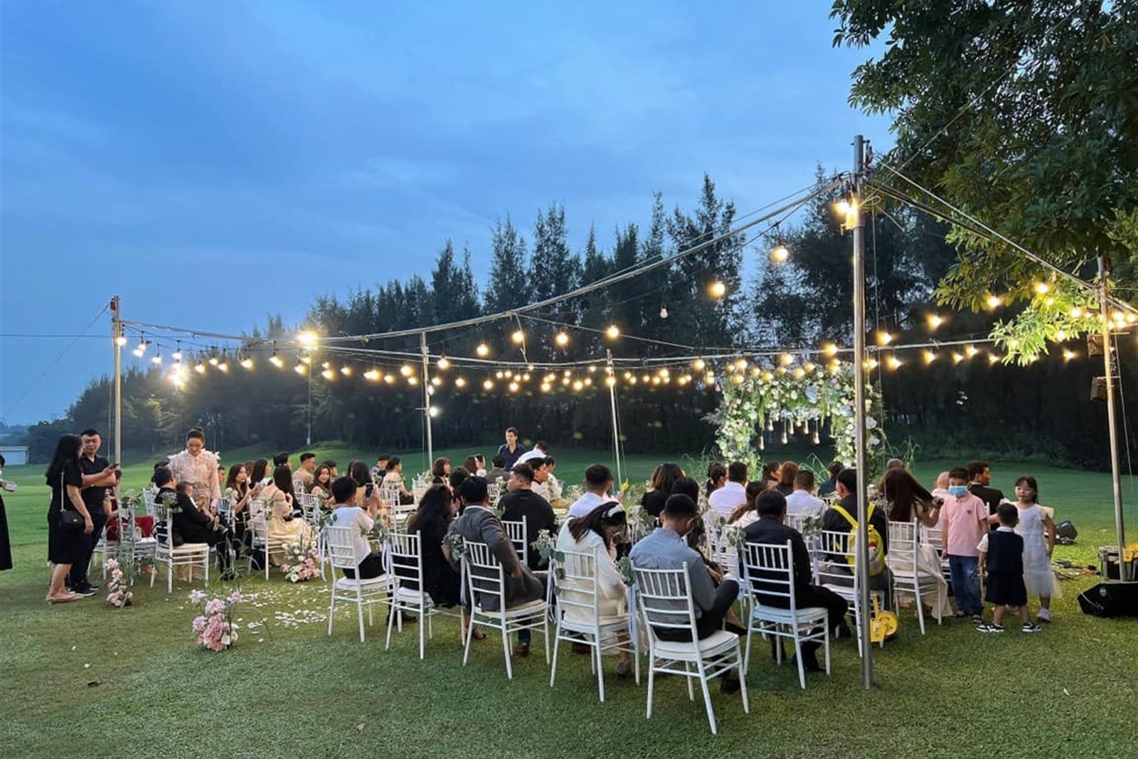 Outdoor Sunset Cocktail Party — Magic Hour Space at Function Lawn