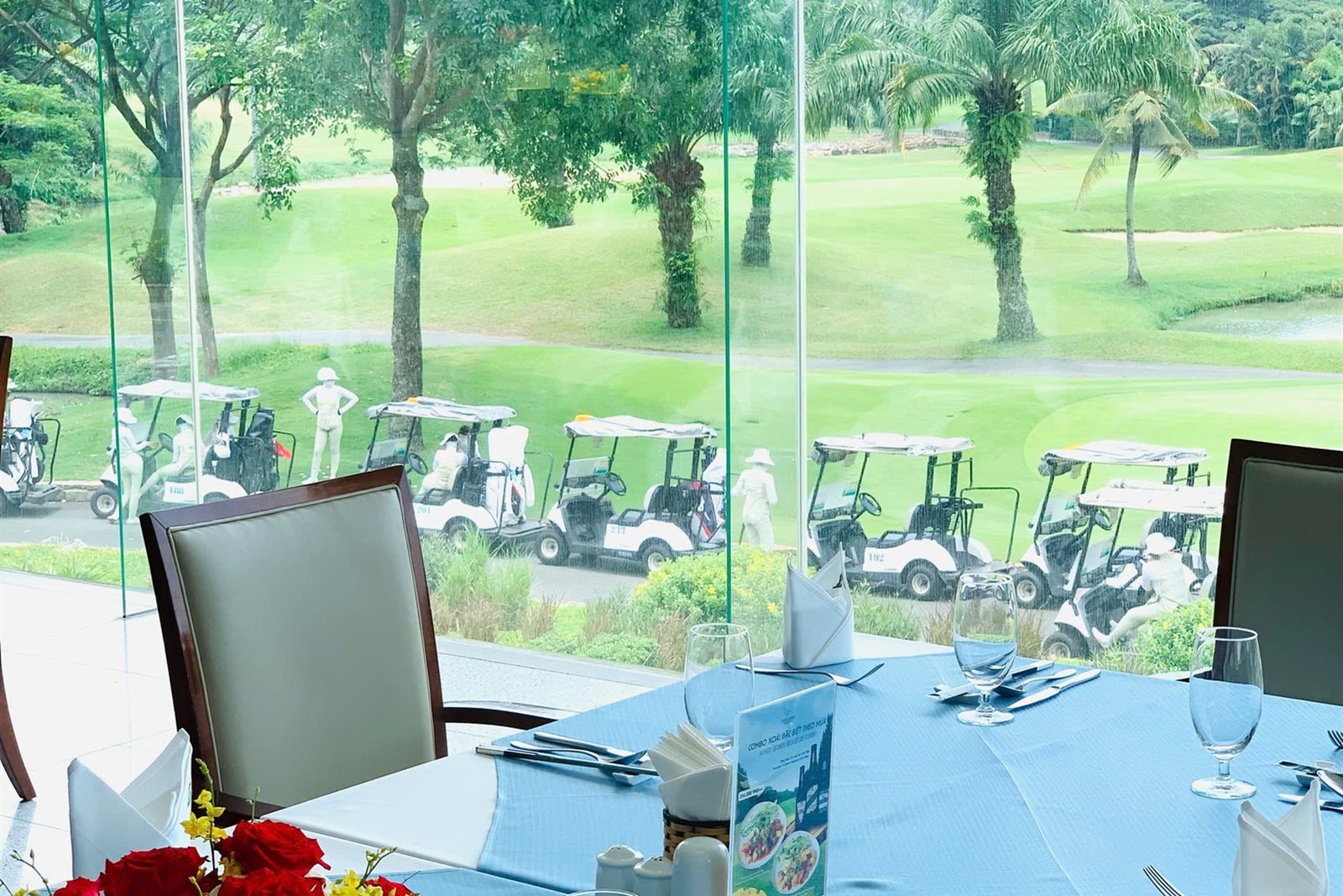 Twin Doves Restaurant — View of 18 Hole Golf Course from High Floor